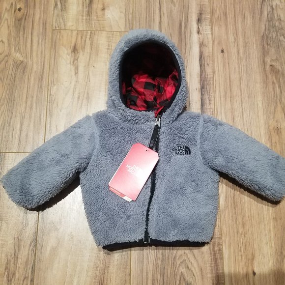 North Face Boys Buffalo Plaid 3-6M Winter Jacket - Picture 3 of 5
